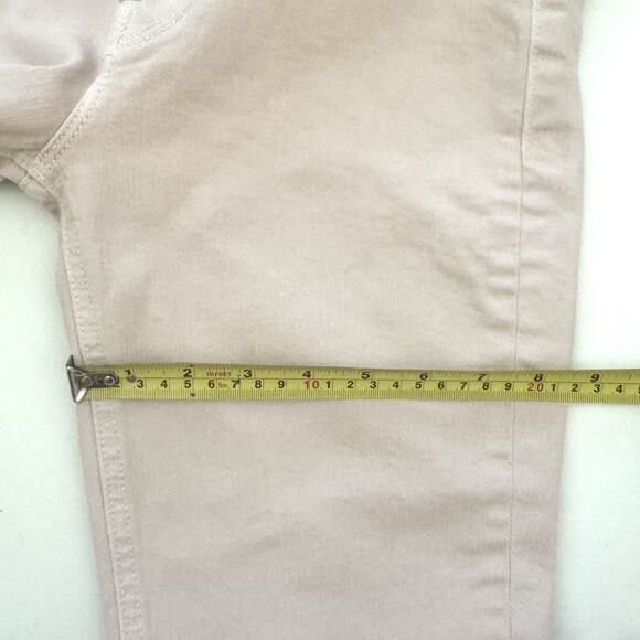 Mother Jeans Women’s The Dazzler Hover in Date Night Pale Peach Straight - Picture 9 of 12